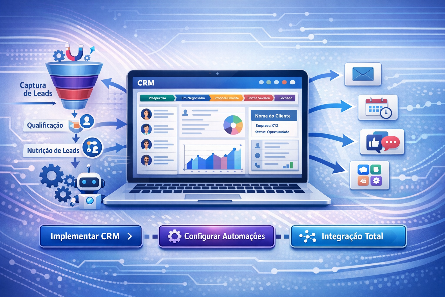 Implementação de CRM e Automações